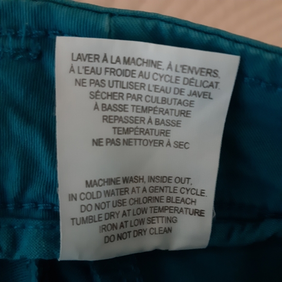 Smart Set Aqua Shorts Frayed Edge - Picture 5 of 5